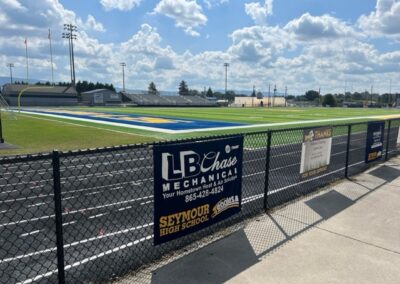 LB Chase Banner at a School